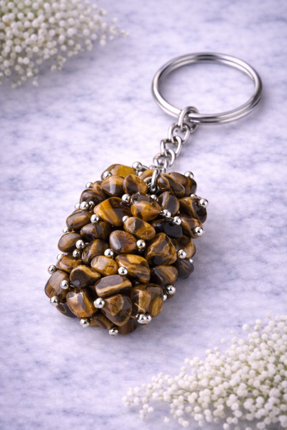 KarmaSatra™ Tiger's Eye Crystal Keychain